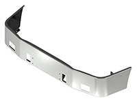 14" Freightliner Century 1996-2004 Setback Axle Bumper with Tow/Fog/Bolt