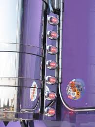 Peterbilt 15" Air Cleaner Rear Light Bar (7) M3 / P3 Style Red / Clear