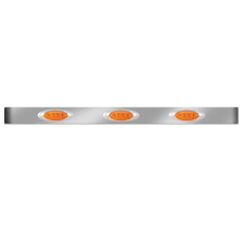 Peterbilt 36 Inch Long By 3 Inch Tall Sleeper Panels With 3 P1 LED Lights And 8 Inch Light Spacing