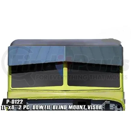 PETERBILT 11"x 8" Blind Mount Bowtie Visor