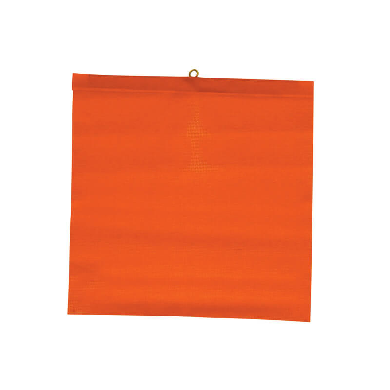 Orange Mesh Flag with Wire 18 x 18