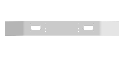 12" Set Back Axle Mack Bumper 6" Break Tow Holes, Bolt Holes