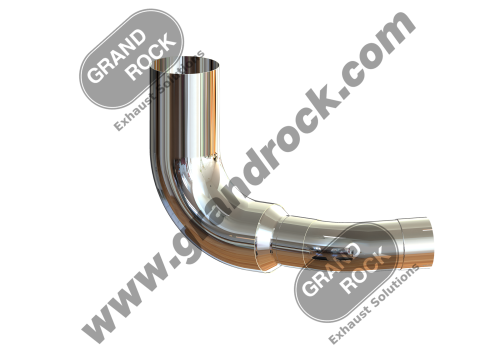 Kenworth Chrome Elbow 7" To 5" W900 Above Frame Driver Side