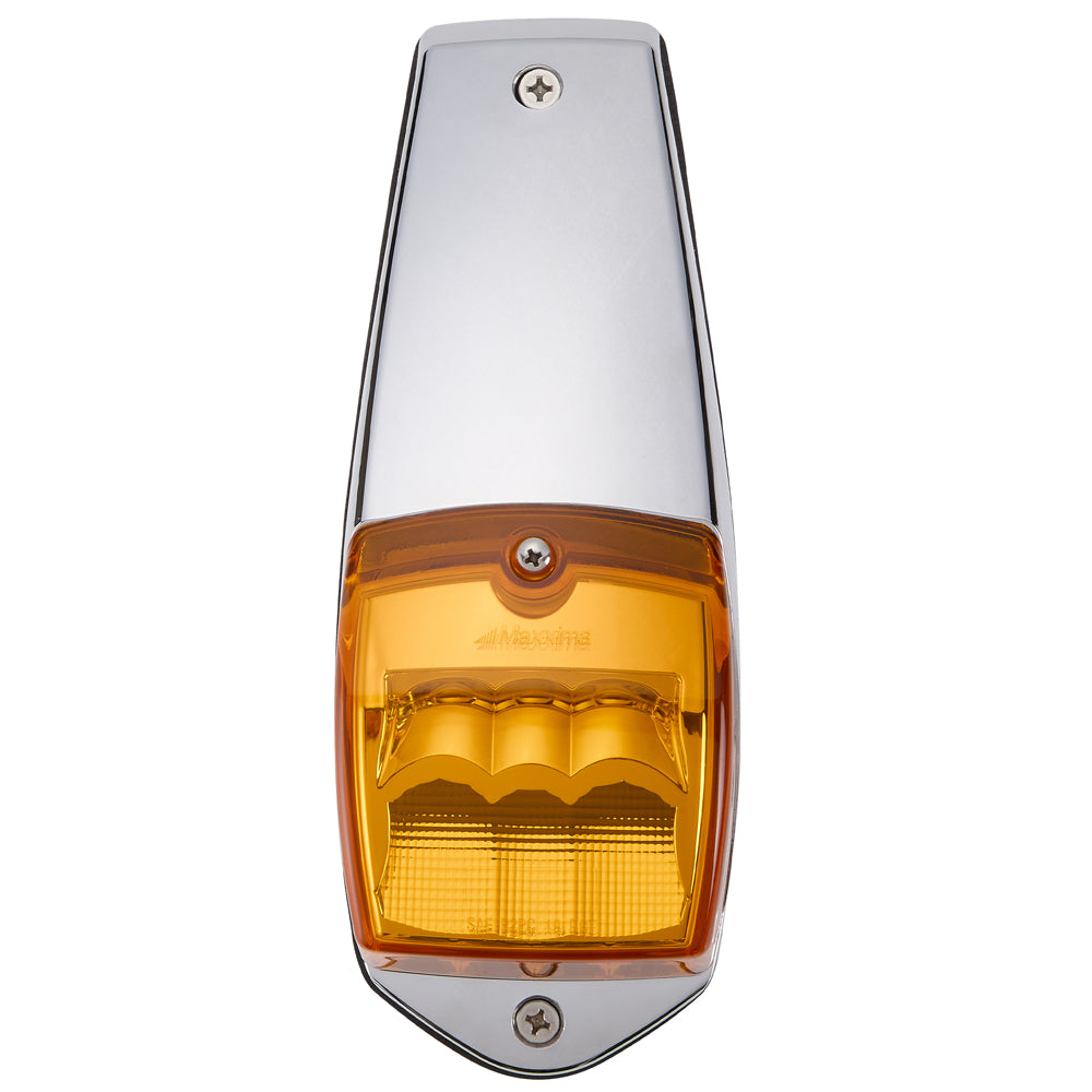 Cab Marker Amber / Amber Lens 17 LED Chrome Housing
