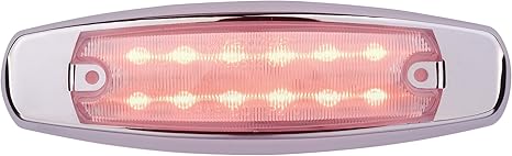 6" Clearance Marker - Red/Clear-12LED (Discontinued)
