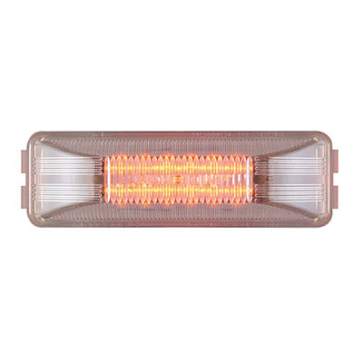 1" x 4" Red Clear Rectangular 2 Pin Clearance Marker