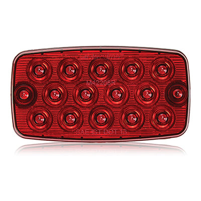 2” x 4” Rectangular Red LED Stop/Turn/Tail Light, Surface Mount