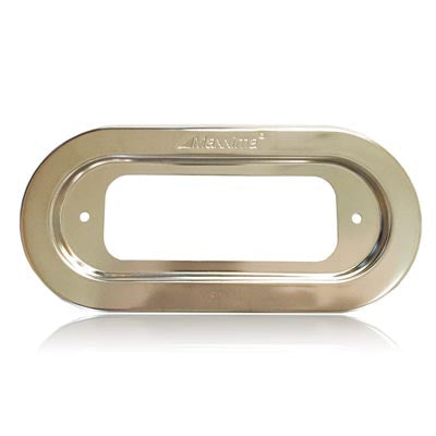 Stainless Steel Oval Bezel