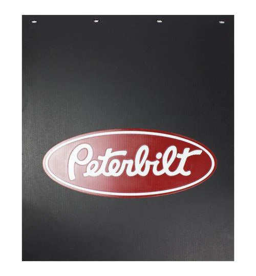 Peterbilt Mud Flap Red & White Print