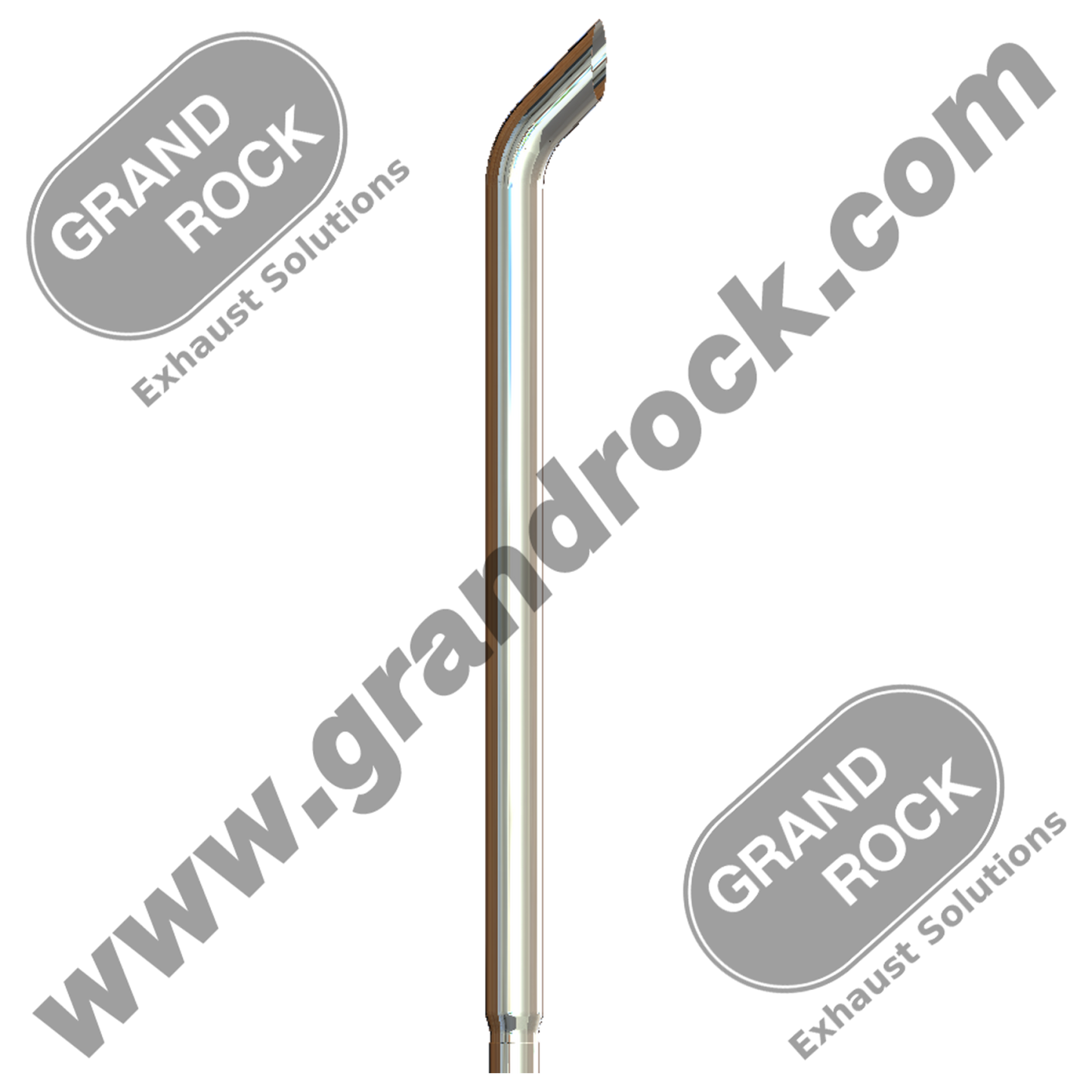 6" X 108" Chrome Stack Bull Hauler Reduced 5" ID Expanded Bottom