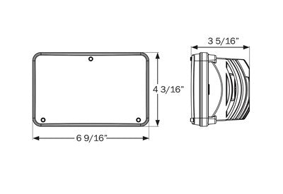 8 LED Hi-Power Head Light 4X6 Low Beam