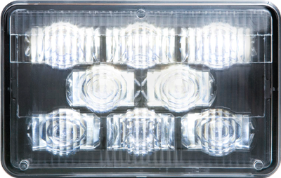 8 LED Hi-Power Headlight 4X6 High Beam