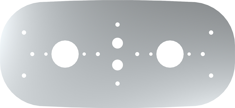 Peterbilt Interior Watermelon Dome Light Bracket Plate