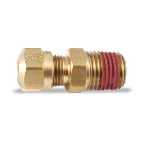 Fuller Transmission Compression Fitting, Male Connector Brass 1/8" x 1/16"