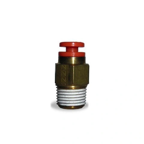 Push Lock Male Connector 1/4" Air Line X 1/8" Pipe