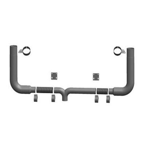 Kit 7" Peterbilt Long 90 Degree Stove Top 96"