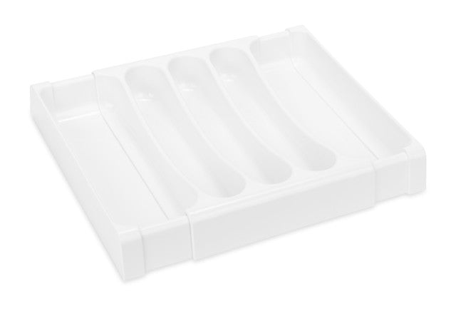 Adjustable Cutlery Tray - White