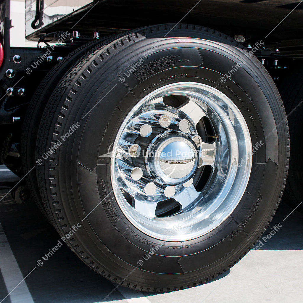 33mm x 3-1/2" Chrome Plastic Cylinder Nut Cover - Thread-On -SINGLE