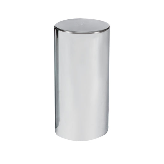 33mm X 4-1/4" Chrome Plastic Tall Cylinder Nut Cover - Thread-On (Bulk)