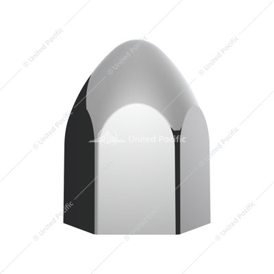 Chrome Plastic Bullet Nut Cover -15/16" X 1 5/8"  Push-On