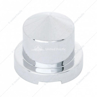Chrome Plastic Pointed Nut Covers - Push-On 1/2" x 13/16" (10-Pack)