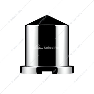 Chrome Plastic Pointed Nut Covers - Push-On 1-1/8" X 1-7/8"  (10-Pack)