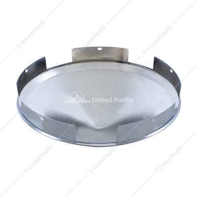 5 Even Notched Chrome Pointed Front Hubcap - 1" Lip