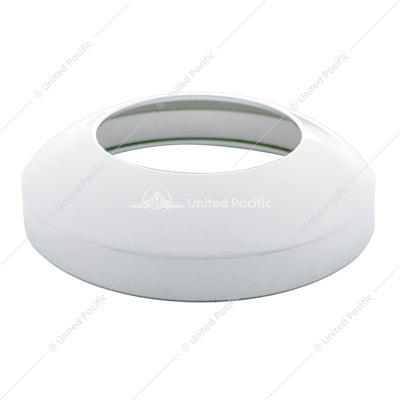 Chrome Rear Hub Cap With Hubometer Cutout 8"