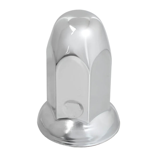 *Singles* Chrome Steel Push-On Bullet Style Lug Nut Cover w/ Flange
