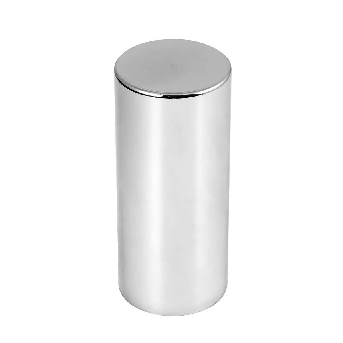 Chrome Plastic Screw-On 33MM Flat Top Cylinder Lug Nut Cover