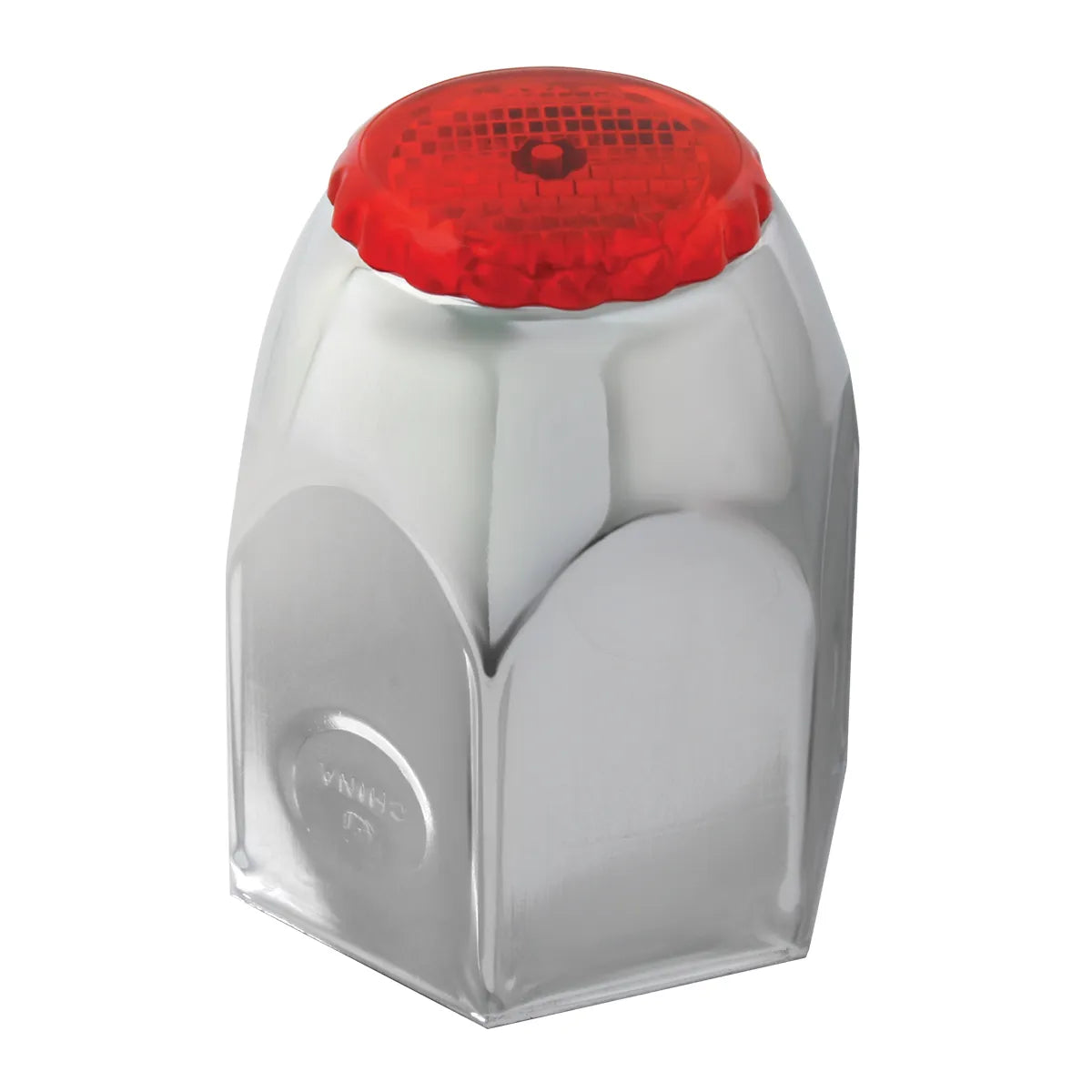 Chrome Push-On Reflector Lug Nut Cover w/o Flange