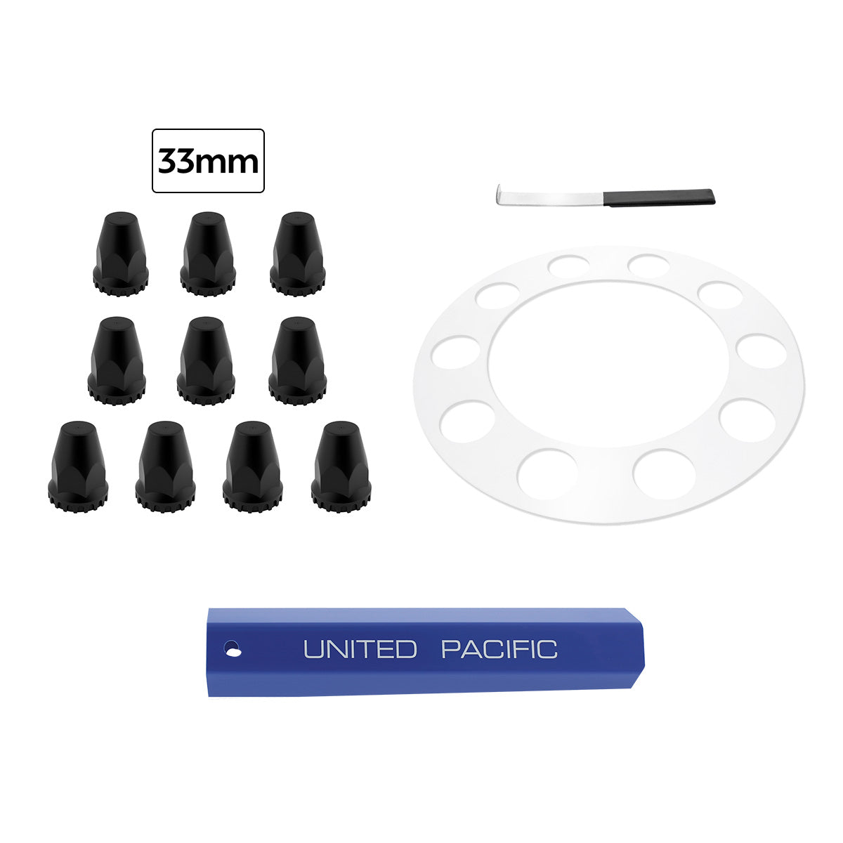 Aero Full-Moon Rear Axle Cover Kit - Indigo Blue