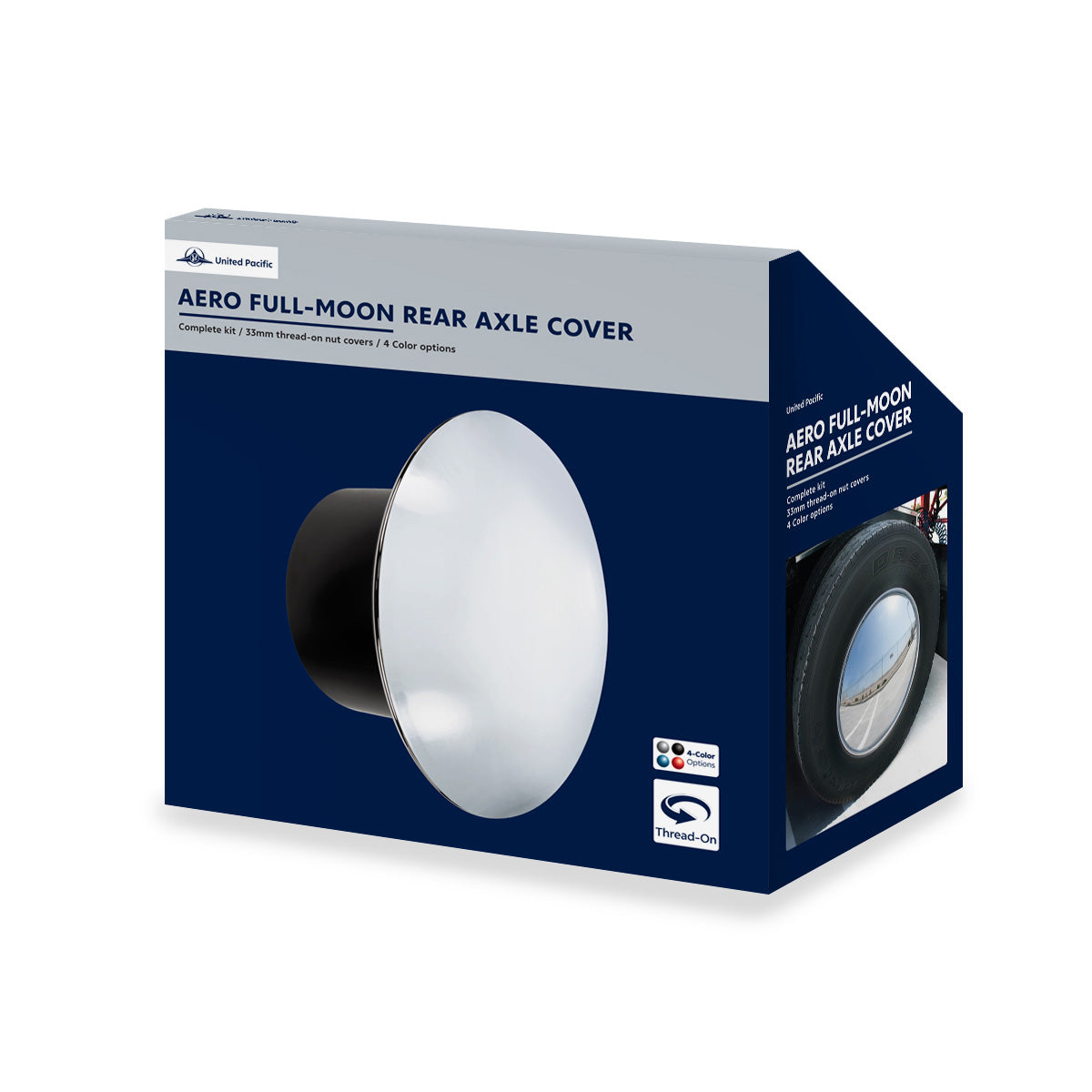 Aero Full-Moon Rear Axle Cover Kit - Indigo Blue