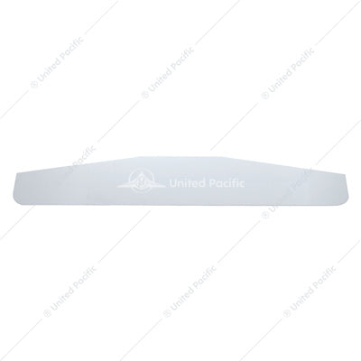 Chrome Standard Bottom Mud Flap Plate - Welded Stud 4" X 24"
