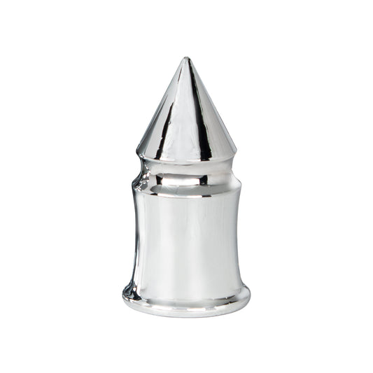 33mm X 4 3/8" Chrome Plastic V-Spike Nut Cover - Push-On (Bulk)