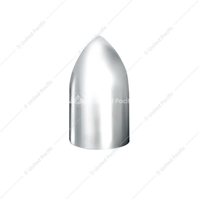 Chrome Plastic Bullet Nut Covers - Thread-On  33mm x 3-7/8" (10-Pack)