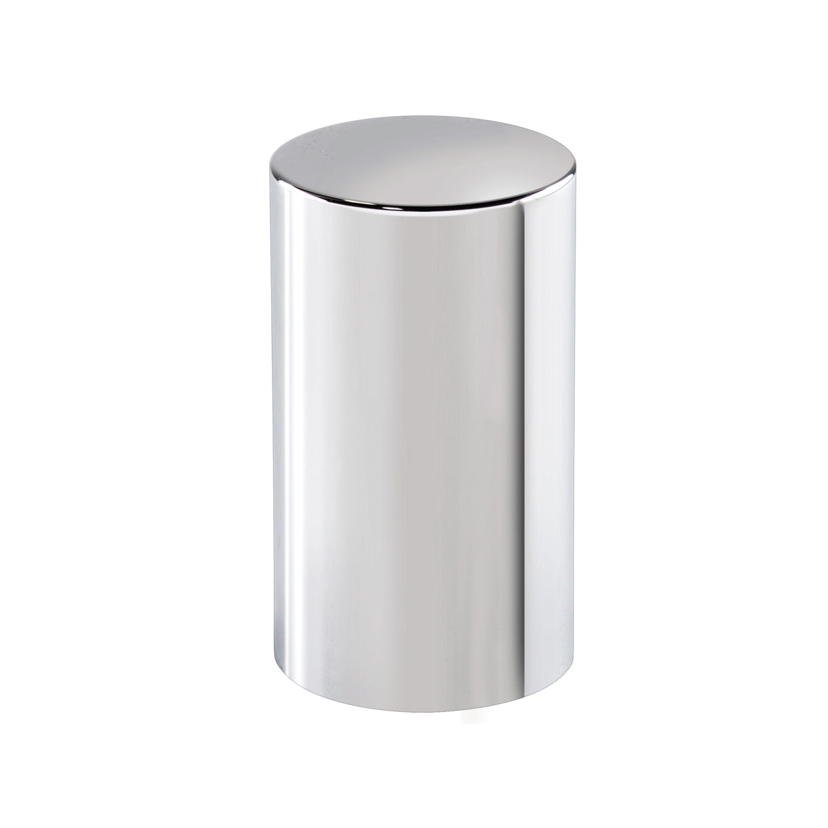 33mm x 3-1/2" Chrome Plastic Cylinder Nut Cover - Push-On (Bulk)