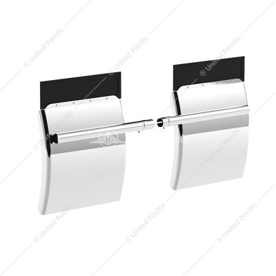 24" X 24" Stainless Competition Series Quarter Fender Set - Tube Bracket (Pair)