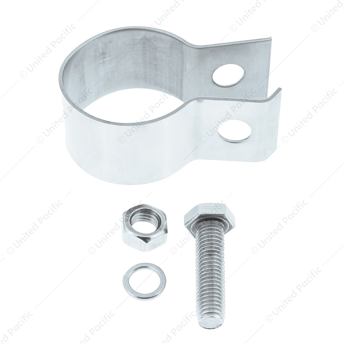 Stainless Steel Quarter Fender 2"Tube Clamp With Hardware