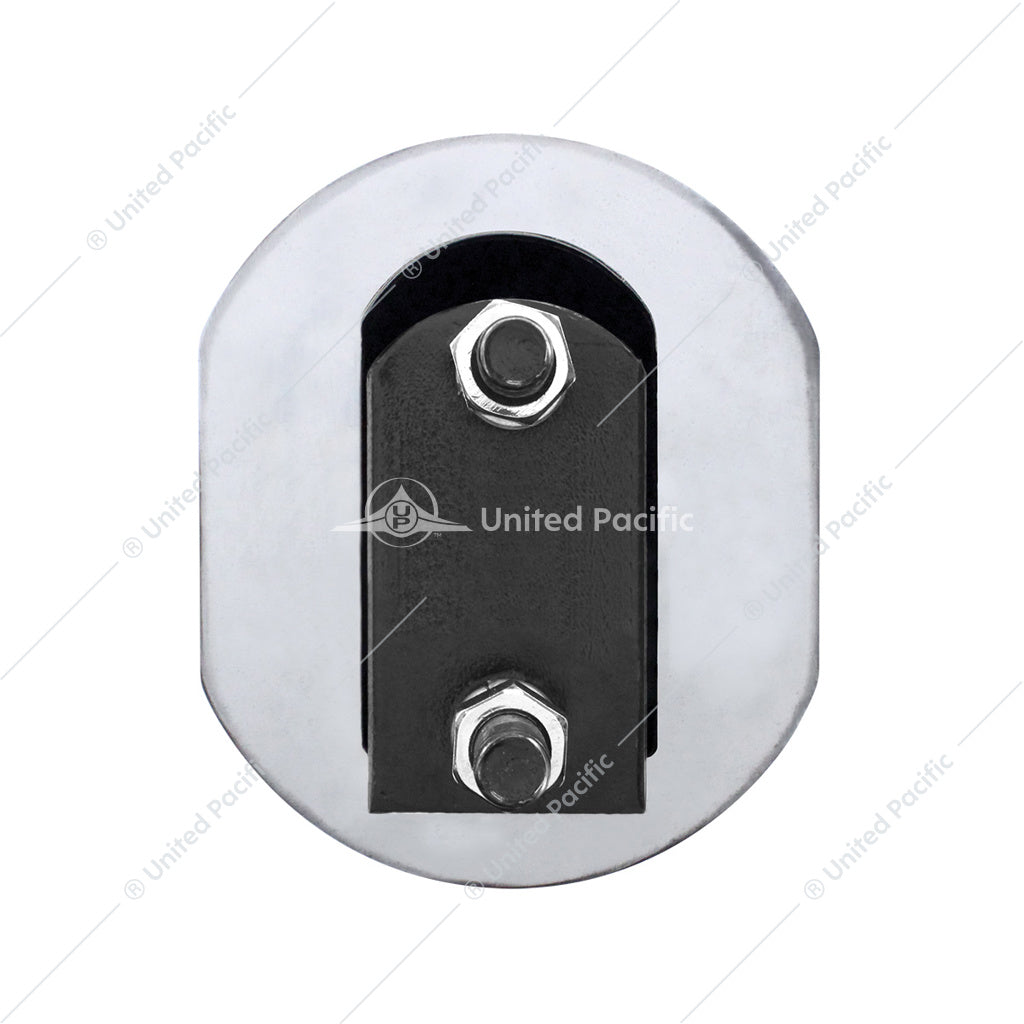 30" 304 Stainless Heavy Duty Mud Flap Hangers - 2" Bolt Pattern