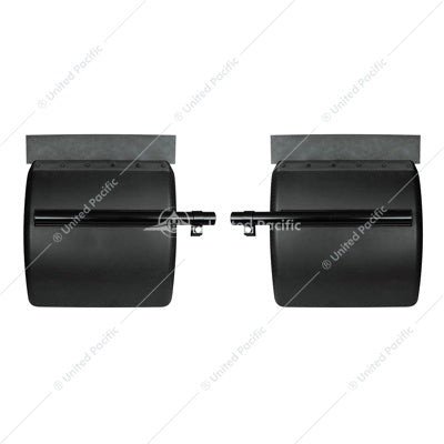 24" X 24" BLACK POLY QUARTER FENDER SET (PAIR)