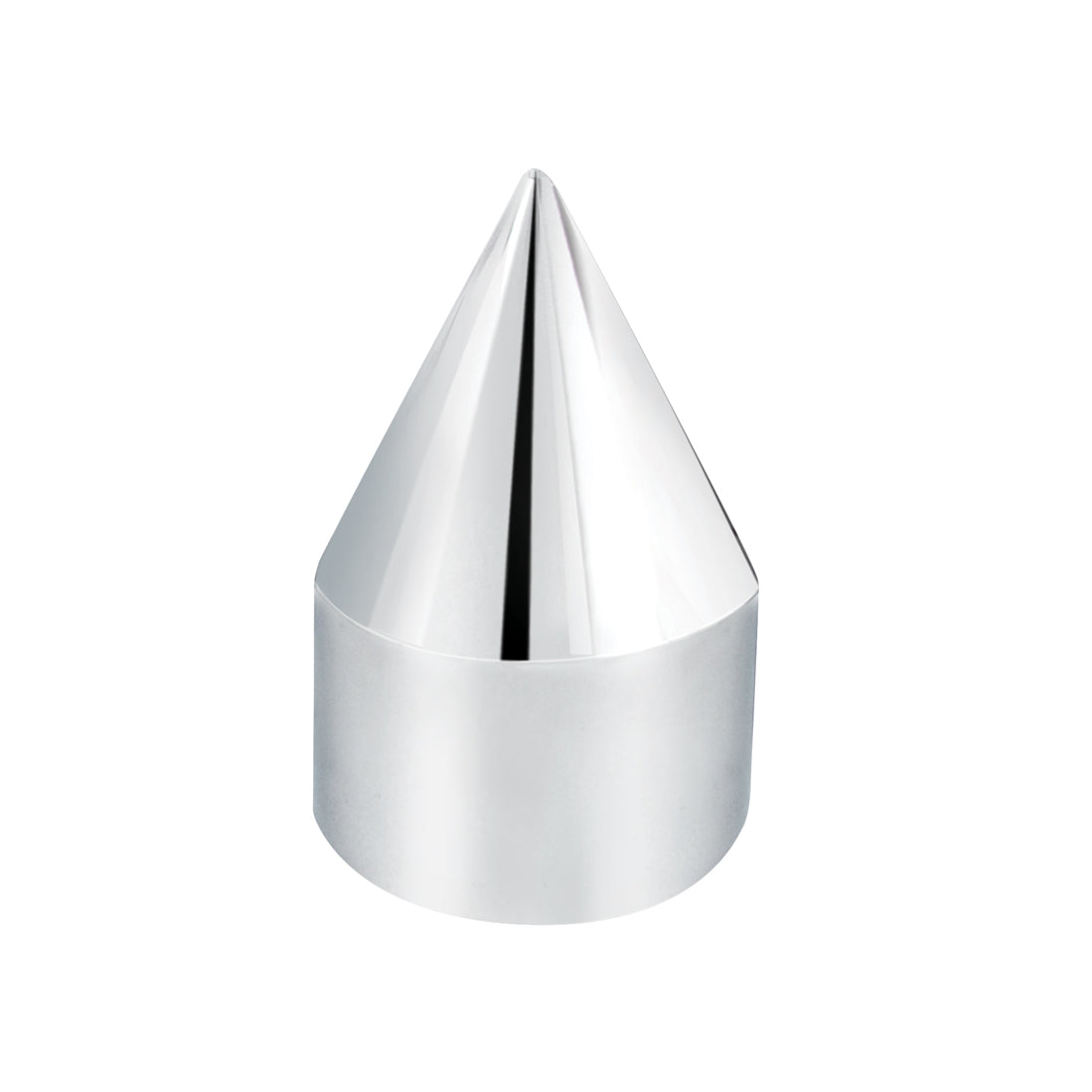 1/2" x 1-7/16" Push-On Chrome Plastic Spike Nut Cover - 10 Pack