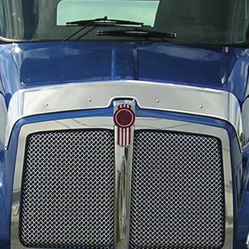 Kenworth T300 Stainless Steel Hood Shield Bug Deflector