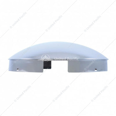 4 Even Notched Stainless Steel Dome Front Hubcap - 1" Lip
