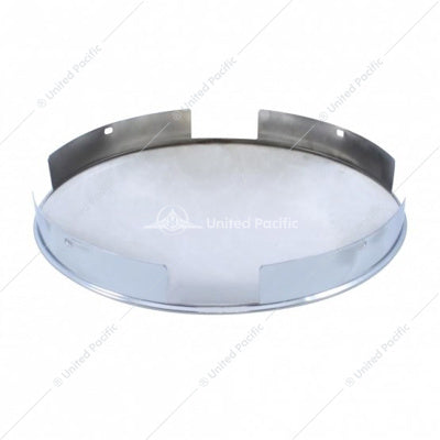 4 Even Notched Stainless Steel Dome Front Hubcap - 1" Lip
