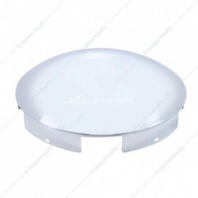 5 Even Notched Stainless Steel Dome Front Hubcap - 1" Lip