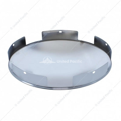 5 Even Notched Stainless Steel Dome Front Hubcap - 1" Lip
