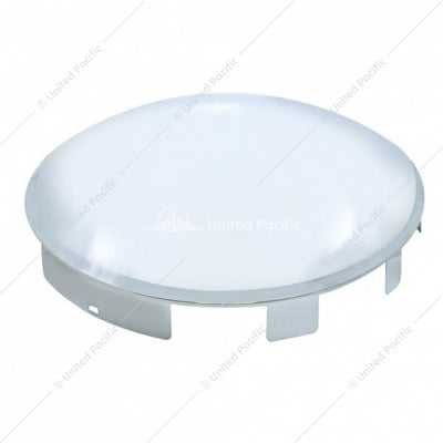 6 Uneven Stainless Steel Dome Front Hubcap - 1" Lip