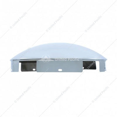 6 Uneven Stainless Steel Dome Front Hubcap - 1" Lip