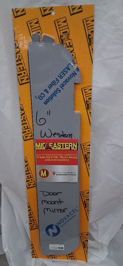 Western Star 6" Window Chop Door Mounted Mirrors